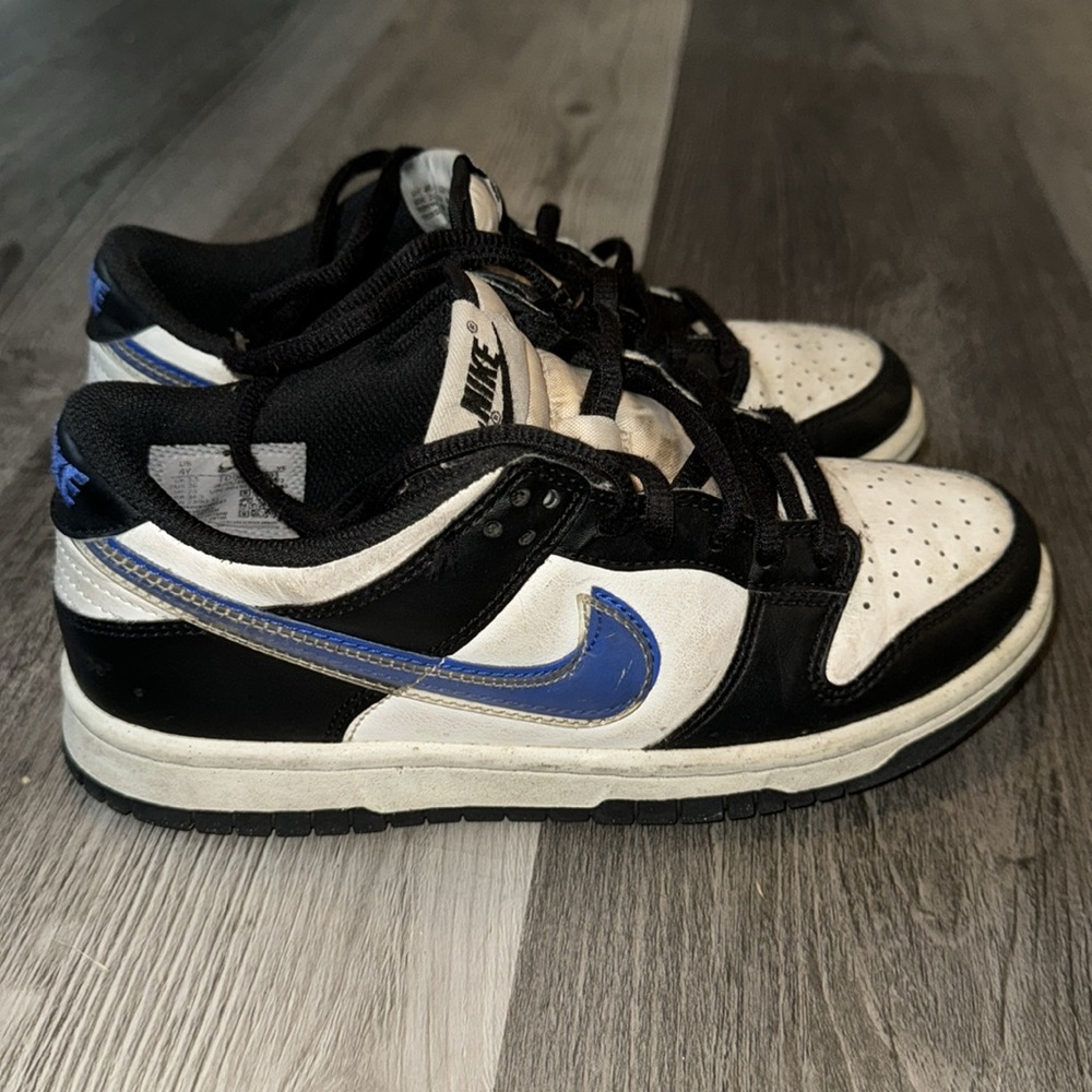 Kids  Nike Dunk Low 'Royal Panda' Black/Royal Blue Size